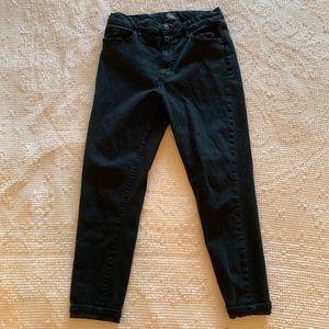 BDG twig high rise cropped black skinny jeans